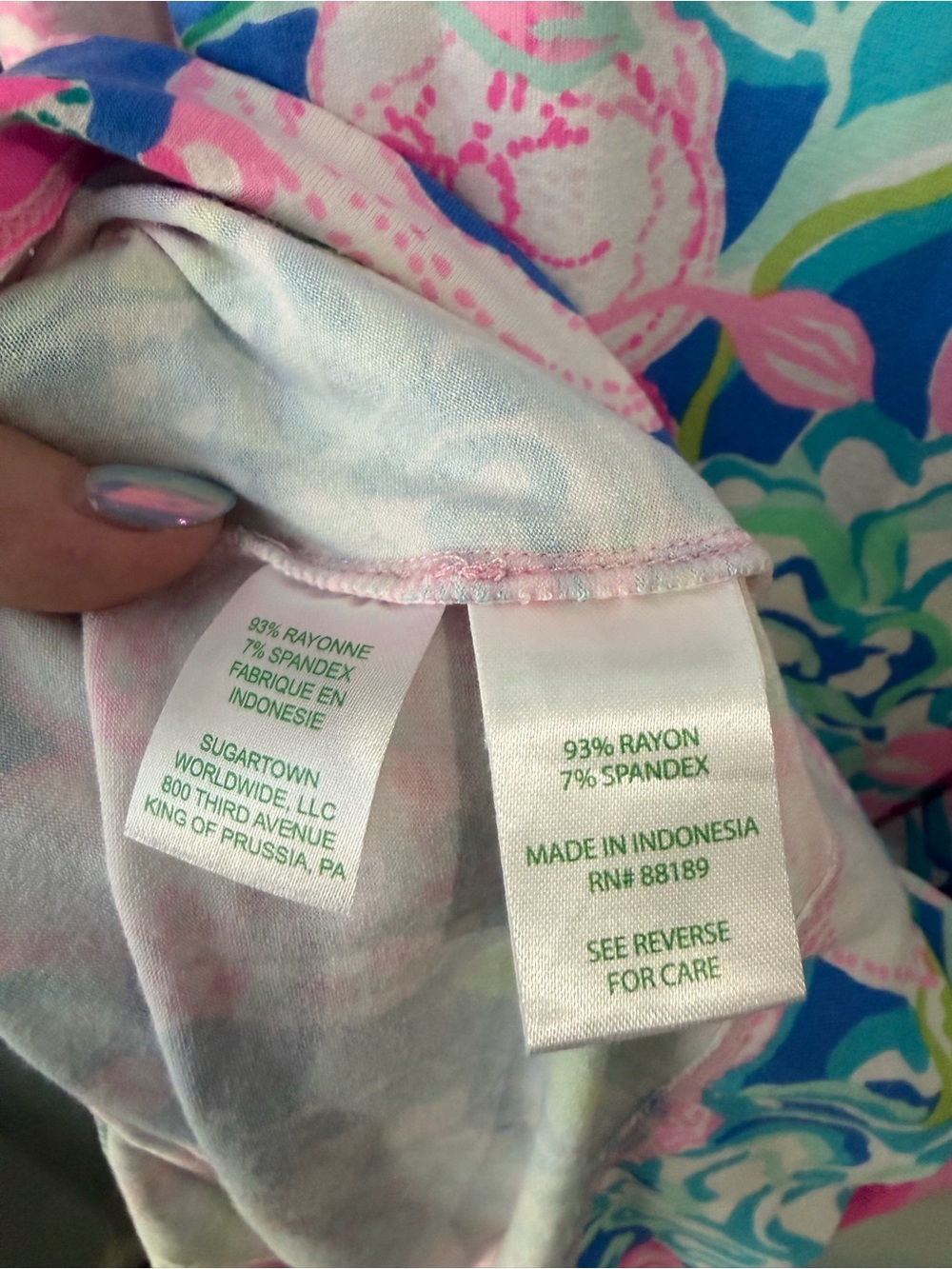 Lilly Pulitzer Sophie UPF 50+ Dress Peony for Your Thoughts Size XL - Picture 6 of 7
